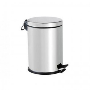 Відро з нержавіючої сталі з педаллю, 20 л, матове 0109S