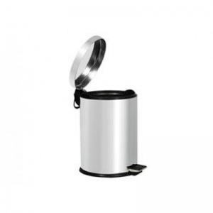 Відро з нержавіючої сталі з педаллю, 8 л, глянець 0104