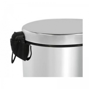 Відро з нержавіючої сталі з педаллю, 12 л, матове 0105S