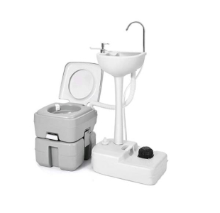 Комплект для кемпінгу: біотуалет і переносний умивальник 1120T + CHH-7701