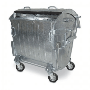 Металевий оцинкований контейнер, 1100 літрів