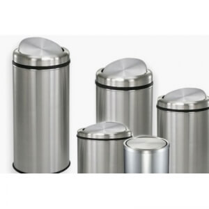 Відро з нержавіючої сталі, з поворотною кришкою, глянець, 32 л, 0135