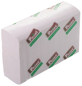 Паперові рушники листові, білі, Z-укладання, 2 шари, NATURAL ZN-170