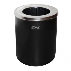 Урна для сміття 11л R-LINE з кришкою і держателем мішка M 811Black