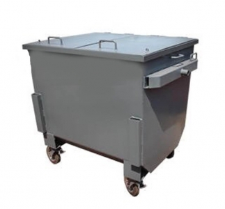 Евроконтейнер 1100 л. для ТБО с плоской крышкой