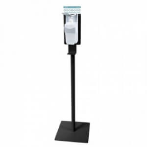 Стійка-тримач з дозатором для дезінфекції D0103Black