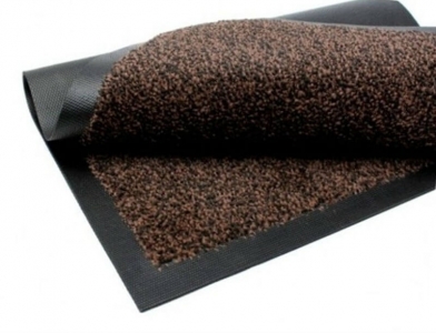 Полипропиленовый грязезащитный коврик 120*150 коричневый  серии Ламбет
