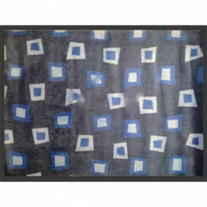 Килимок поліпропіленовий на основі ПВХ з ворсом 90*120-Blue