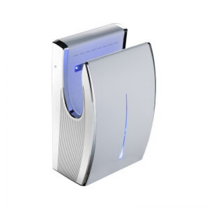 SL-8666К - Експрес сушарка для рук, пластиковий корпус, біла передня панель, хромовані торці