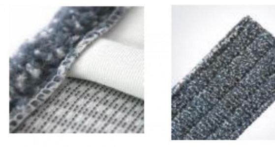 Моп (вкладка) з кишенями 40 см MSG40, мікрофібра з поліпропіленовими вставками