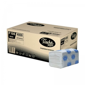 Паперові рушники листові, целюлозні P100