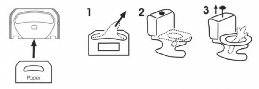 Держатель гигиенических накладок на унитаз MAXI. K7M