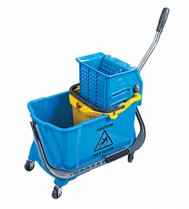 Прибиральне відро на колесах з віджимом. HTS730