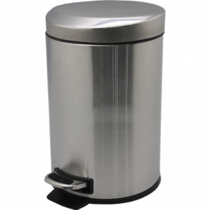 Відро з нержавіючої сталі з педаллю і фігурної кришкою, матове, 5 лТ-Y8005SS