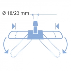 Основа Мопа (швабри) для прибирання пластик/метал 100 см 0000804