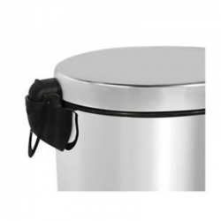 Відро з нержавіючої сталі з педаллю, 12 л, матове 0105S