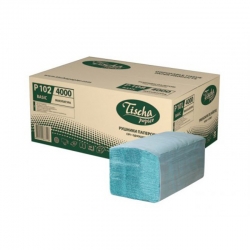 Паперові рушники листові, макулатурні, зелені, економ P102