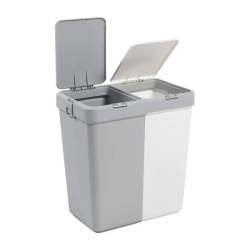 Кошик для білизни подвійний 40+40 л MT-09