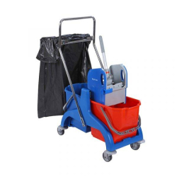 Тележка для уборки  2 ведра 25 л. Bayersan B007