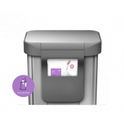 Ведро с педалью 45л FPP с карманом для мешков  CW2024