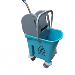 Відро для прибирання з віджимом 23 л на колесах. VS801FGr