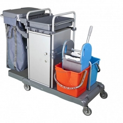 Візок для покоївок з шафою для інвентарю KA802SB