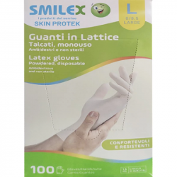 Рукавички латексні 100шт. Skin Protek GU100L