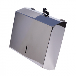 Держатель полотенец бумажных в пачке V-складка глянец, нерж. сталь. ZG-622C