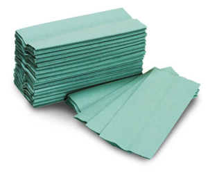 Полотенца V макулатурные зеленые 160л, 325