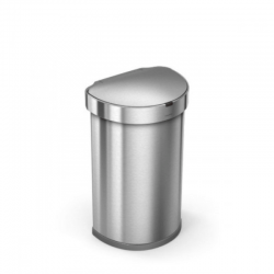 Урна напівкругла сенсорна 45л FPP з кишенею для мішків ST2009