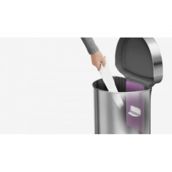 Урна напівкругла сенсорна 45л FPP з кишенею для мішків ST2009