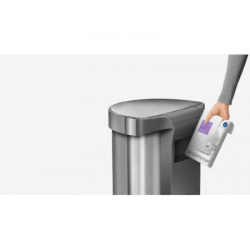 Урна напівкругла сенсорна 45л FPP з кишенею для мішків ST2009